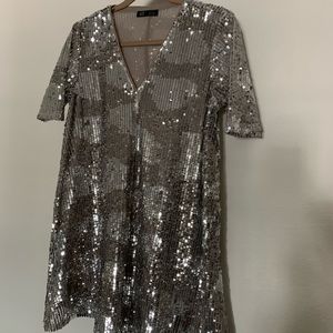 Zara TRF Collection sequin mini dress